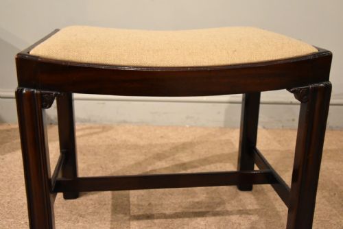 GEORGE III ENGLISH MAHOGANY STOOL - ADDITIONAL PHOTO 4