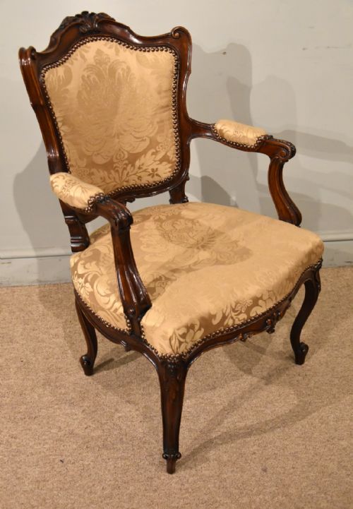 PAIR OF CARVED HEPPLEWHITE GEORGE III ARMCHAIRS - ADDITIONAL PHOTO 5