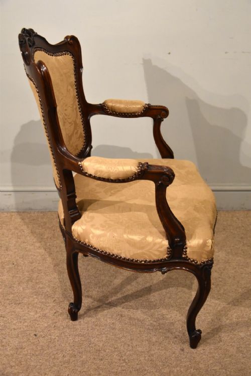 PAIR OF CARVED HEPPLEWHITE GEORGE III ARMCHAIRS - ADDITIONAL PHOTO 6