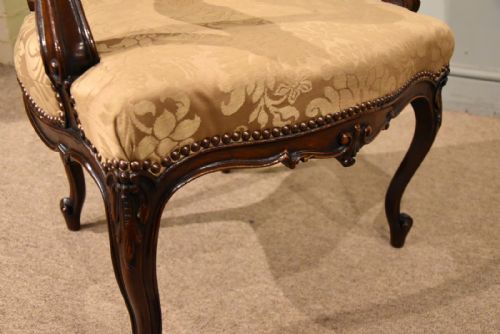 PAIR OF CARVED HEPPLEWHITE GEORGE III ARMCHAIRS - ADDITIONAL PHOTO 8