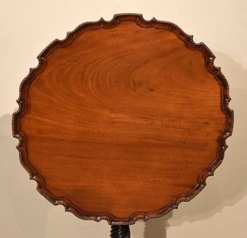 SCOTTISH GEORGE III PIE CRUST TILT TOP TABLE - ADDITIONAL PHOTO 4