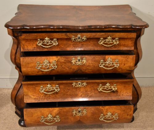 19TH CENTURY DUTCH BURR WALNUT CHEST OF DRAWERS - ADDITIONAL PHOTO 6