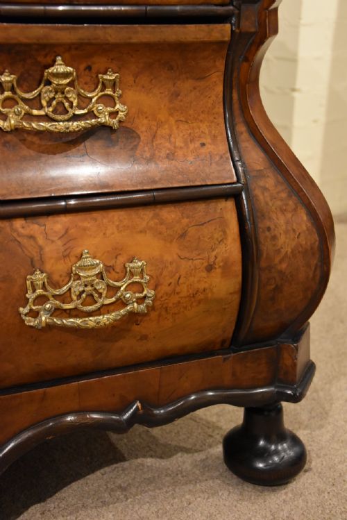19TH CENTURY DUTCH BURR WALNUT CHEST OF DRAWERS - ADDITIONAL PHOTO 8