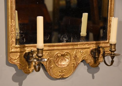 18TH CENTURY QUEEN ANNE GILT GESSO PIER MIRROR - ADDITIONAL PHOTO 1