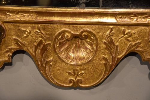 18TH CENTURY QUEEN ANNE GILT GESSO PIER MIRROR - ADDITIONAL PHOTO 4