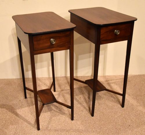 pair of regency mahogany side tables - CATEGORY: ANTIQUE TABLES - DATED REGENCY