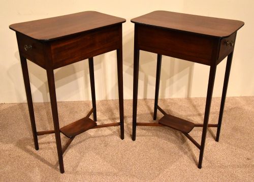 PAIR OF REGENCY MAHOGANY SIDE TABLES - ADDITIONAL PHOTO 5
