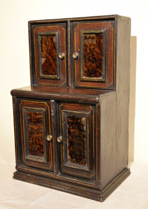 small painted 19th century smokers spice cabinet - CATEGORY: ANTIQUE CUPBOARDS - DATED 19TH CENTURY