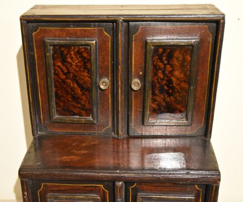 SMALL PAINTED 19TH CENTURY SMOKERS SPICE CABINET - ADDITIONAL PHOTO 2