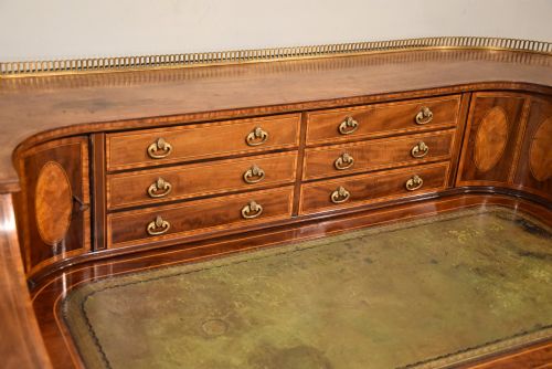 19TH CENTURY MAHOGANY CARLTON HOUSE DESK - ADDITIONAL PHOTO 9