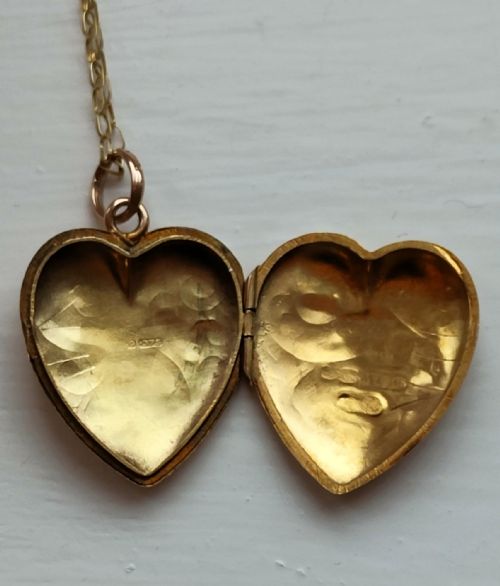 PRETTY HEART LOCKET IN 9CT ROSE GOLD 1916 - ADDITIONAL PHOTO 5