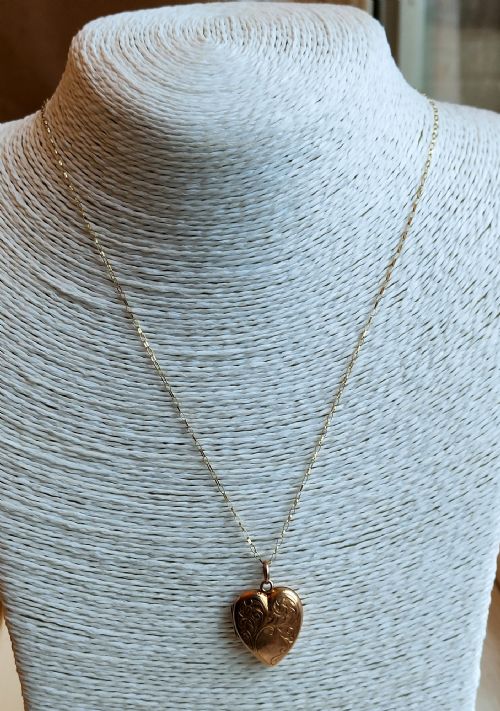 PRETTY HEART LOCKET IN 9CT ROSE GOLD 1916 - ADDITIONAL PHOTO 6