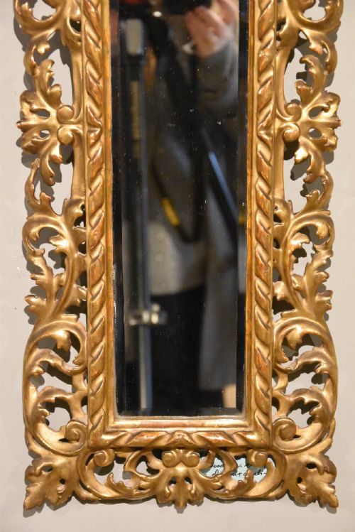 19TH CENTURY FLORENTINE GILTWOOD WALL MIRROR - ADDITIONAL PHOTO 3