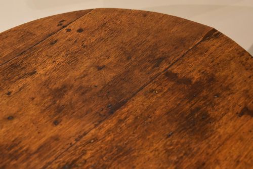 18TH CENTURY ELM AND OAK CRICKET TABLE - ADDITIONAL PHOTO 5