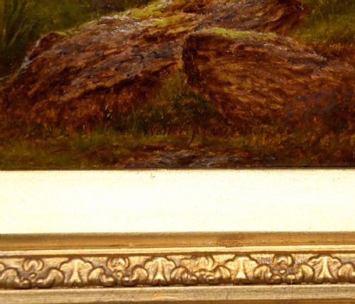 OIL PAINTING BY WALTER JAMES WATSON ON THE MOOR GLEN LYON PERTHSHIRE - ADDITIONAL PHOTO 4