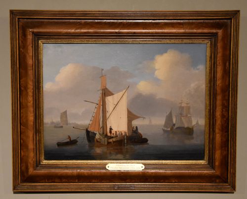 OIL PAINTING PAIR BY FRANZ SWAGGERS UNLOADING THE CATCH - ADDITIONAL PHOTO 5