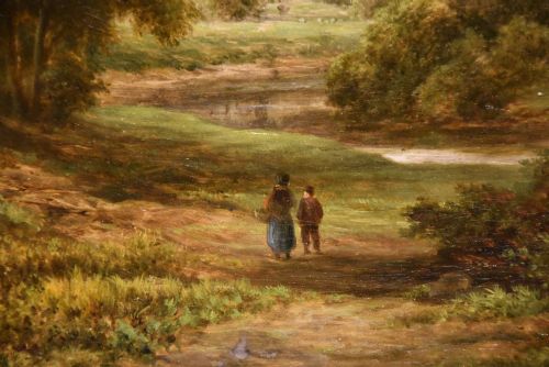 OIL PAINTING BY WILLIAM WARD GILL TINTERN ABBEY - ADDITIONAL PHOTO 4