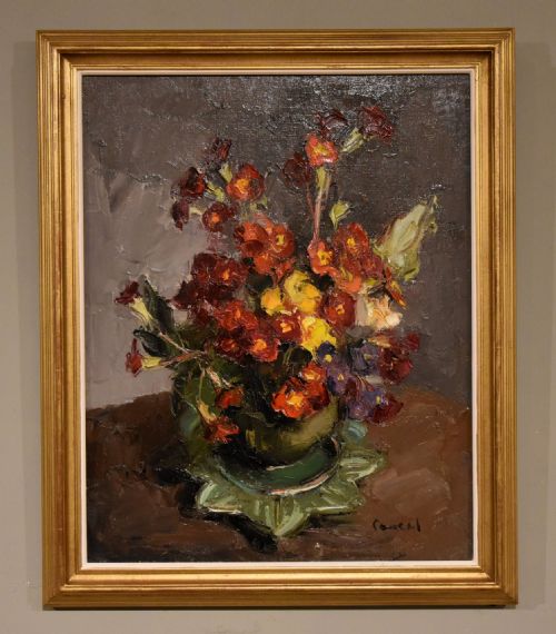 Oil Painting by Leopold Pascal "Flowers"