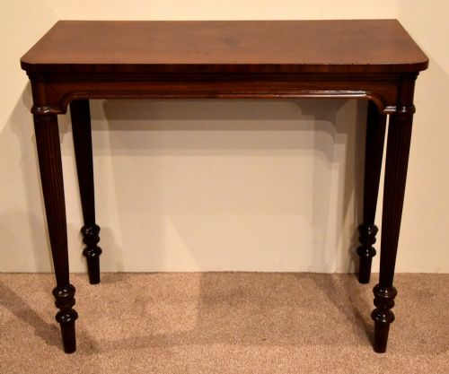 english sheraton period mahogany console table - CATEGORY: ANTIQUE TABLES - DATED 1800