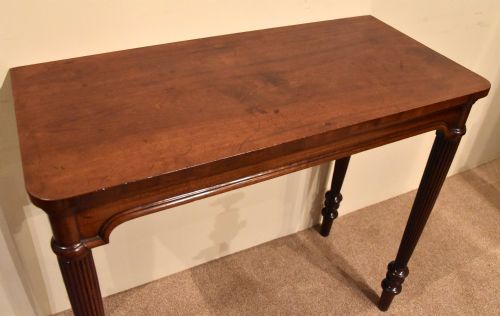ENGLISH SHERATON PERIOD MAHOGANY CONSOLE TABLE - ADDITIONAL PHOTO 2
