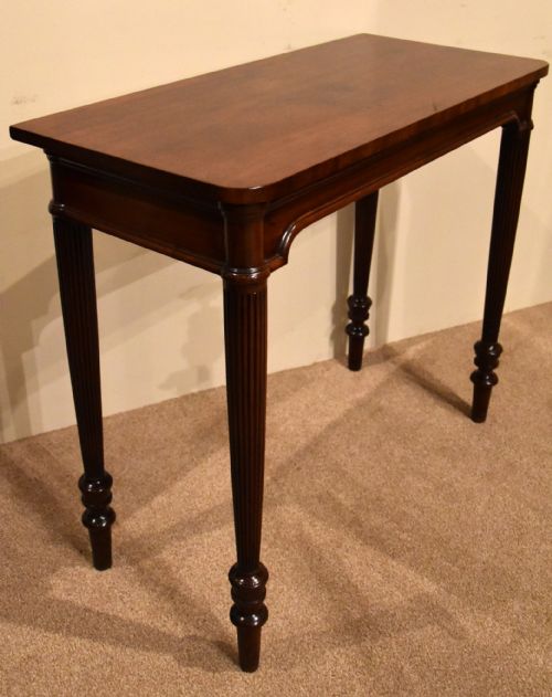 ENGLISH SHERATON PERIOD MAHOGANY CONSOLE TABLE - ADDITIONAL PHOTO 3