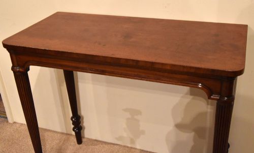 ENGLISH SHERATON PERIOD MAHOGANY CONSOLE TABLE - ADDITIONAL PHOTO 4