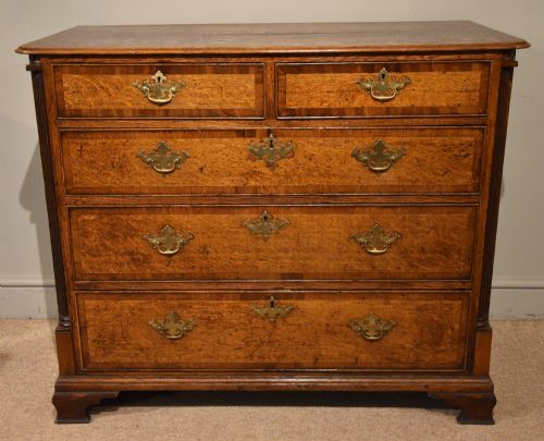 george iii oak chest of drawers - CATEGORY: ANTIQUE CHEST OF DRAWERS - DATED 18TH CENTURY