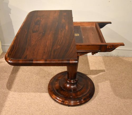 19TH CENTURY ROSEWOOD CARD TABLES - ADDITIONAL PHOTO 1