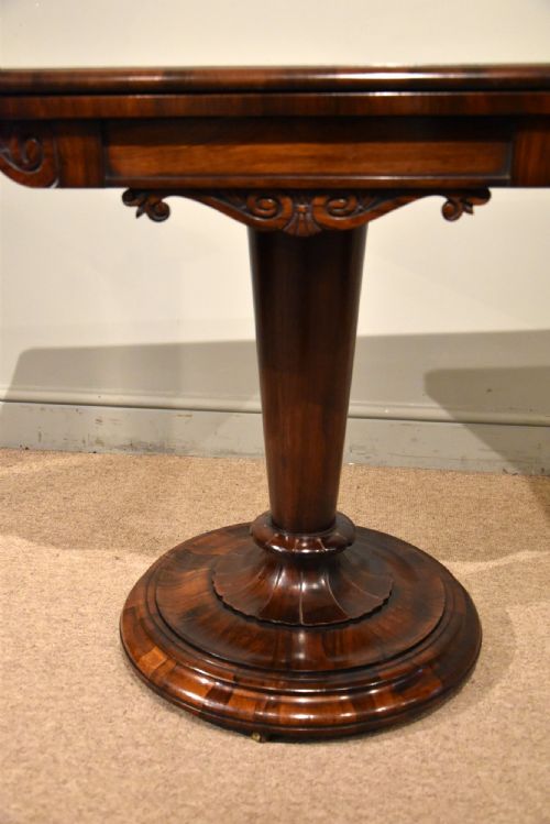 19TH CENTURY ROSEWOOD CARD TABLES - ADDITIONAL PHOTO 5