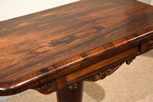 19TH CENTURY ROSEWOOD CARD TABLES - ADDITIONAL PHOTO 9