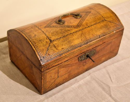 REGENCY LEATHER STATIONARY DOCUMENT BOX - ADDITIONAL PHOTO 2
