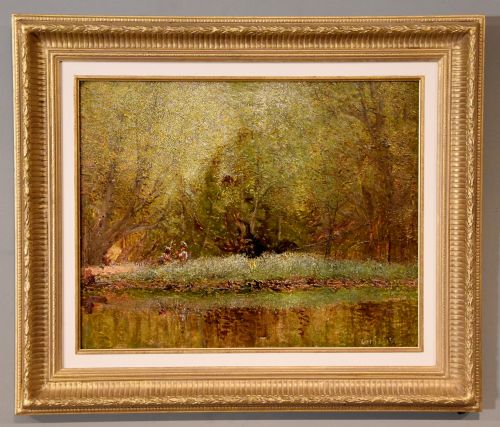 OIL PAINTING PAIR BY ARTHUR LOWE IN THE VALE OF BELVOIR - ADDITIONAL PHOTO 1