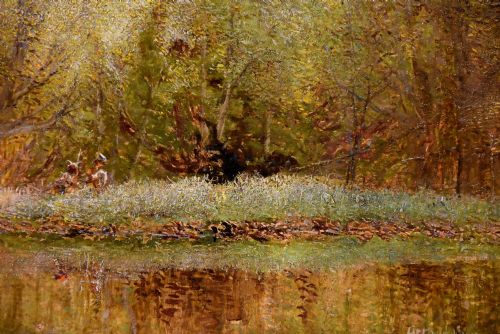 OIL PAINTING PAIR BY ARTHUR LOWE IN THE VALE OF BELVOIR - ADDITIONAL PHOTO 3