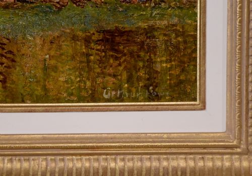 OIL PAINTING PAIR BY ARTHUR LOWE IN THE VALE OF BELVOIR - ADDITIONAL PHOTO 4