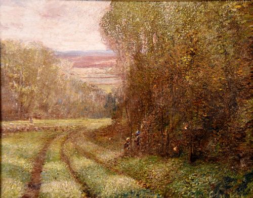 OIL PAINTING PAIR BY ARTHUR LOWE IN THE VALE OF BELVOIR - ADDITIONAL PHOTO 5