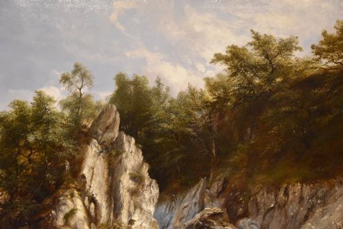 OIL PAINTING BY JAMES POOLE A RIVER IN NORTH WALES - ADDITIONAL PHOTO 3