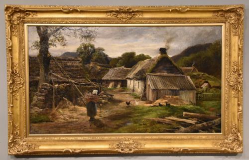 oil painting by john smart hame aye hame - CATEGORY: ANTIQUE ART - DATED 19TH CENTURY