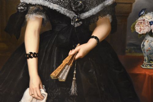 OIL PAINTING BY WILLIAM RICHARD WATERS PORTRAIT OF A LADY - ADDITIONAL PHOTO 3