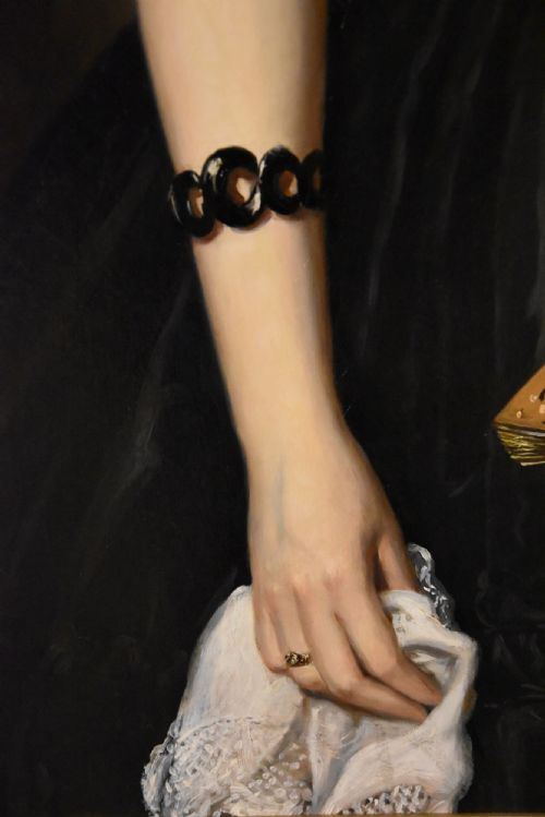 OIL PAINTING BY WILLIAM RICHARD WATERS PORTRAIT OF A LADY - ADDITIONAL PHOTO 4