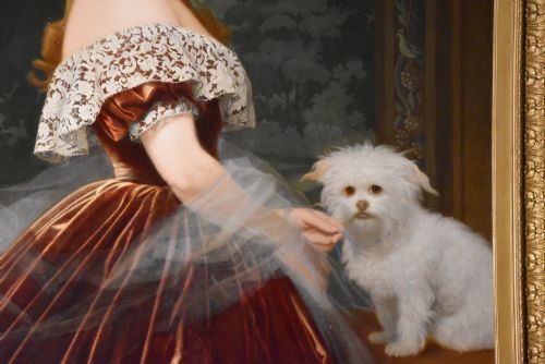 OIL PAINTING MANNER OF RICHARD COSWAY NATALIE - ADDITIONAL PHOTO 6