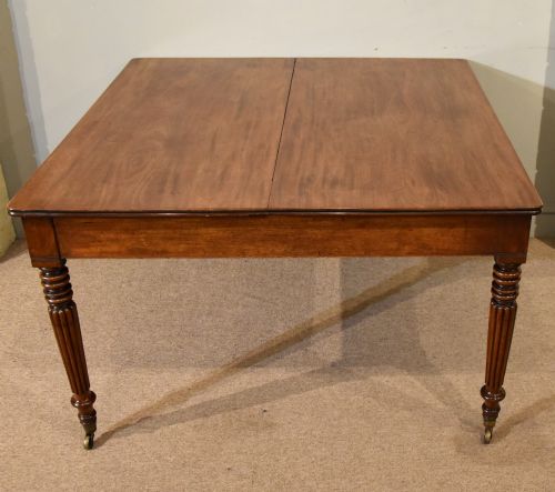 MAHOGANY REGENCY PERIOD EXTENDING DINING TABLE - ADDITIONAL PHOTO 7
