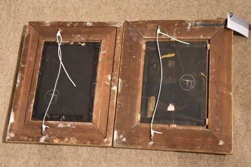 OIL PAINTING PAIR BY ENOCH CROSLAND RUSTIC COTTAGES AT MACKWORTH DERBYSHIRE AND VIEW NEAR DUFFIELD - ADDITIONAL PHOTO 6