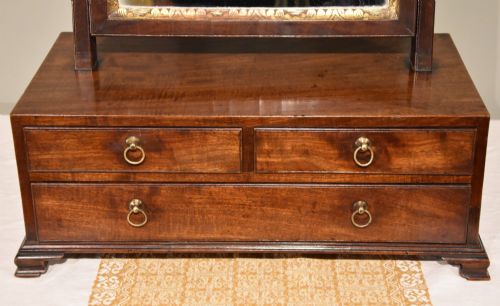 GEORGE III MAHOGANY DRESSING MIRROR - ADDITIONAL PHOTO 5