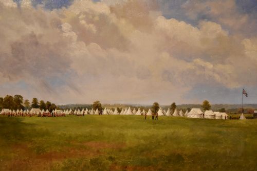OIL PAINTING BY GEORGE FALL THE ENCAMPMENT - ADDITIONAL PHOTO 2