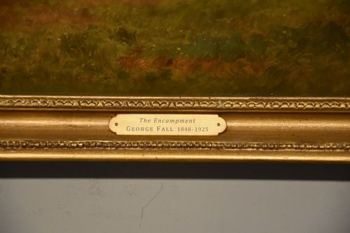 OIL PAINTING BY GEORGE FALL THE ENCAMPMENT - ADDITIONAL PHOTO 5