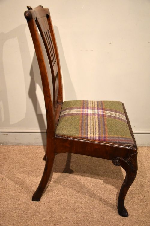 PAIR 18TH CENTURY WALNUT SIDE CHAIRS - ADDITIONAL PHOTO 5