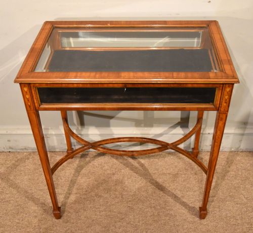 19TH CENTURY SATINWOOD INLAID BIJOUTERIE - ADDITIONAL PHOTO 2