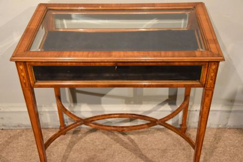 19TH CENTURY SATINWOOD INLAID BIJOUTERIE - ADDITIONAL PHOTO 3
