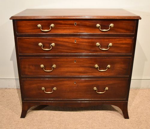 small george iii hepplewhite design chest of drawers - CATEGORY: ANTIQUE CHEST OF DRAWERS - DATED GEORGIAN