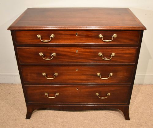 SMALL GEORGE III HEPPLEWHITE DESIGN CHEST OF DRAWERS - ADDITIONAL PHOTO 9